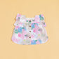 Colorful Stylera shirt featuring ruffled sleeves, ideal as a cute summer outfit for kids