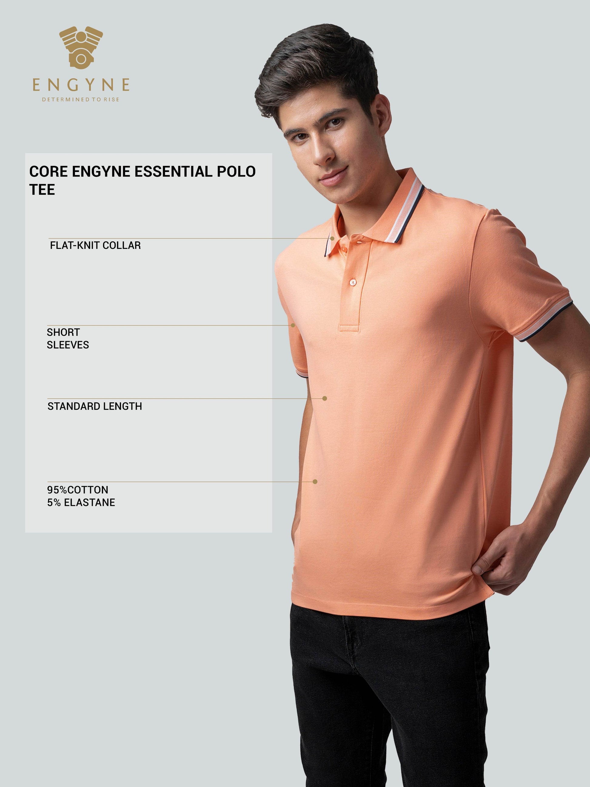 Orange polo tshirt