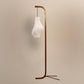 Sozori Decorative floor lamp for living room with a unique curved design and textured shade