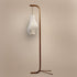 Sozori Decorative floor lamp for living room with a unique woven design and elegant wooden stand