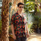 Stylera designer animal print shirt for men in vibrant tropical colors, perfect for casual outings or summer events