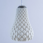Sozori designer hanging droplet lamp with textured design and elegant shape for modern decor