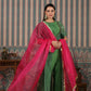 Elegant designer lehriya dress for women with matching dupatta in vibrant colors and modern styling