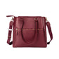 Aspire tote bag by Stylera in maroon, a stylish designer maroon handbag with adjustable straps