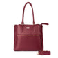 Aspire tote bag in maroon by Stylera, a stylish designer maroon handbag with a detachable strap.