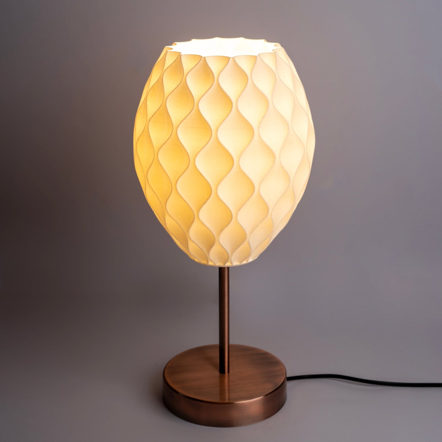 Sozori designer table lamp for home office with a stylish textured shade and metal base