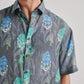 Men's drop shoulder shirt for men featuring a unique cat print design in vibrant colors