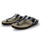 Stylera eco-friendly men's footwear sandals with a striped design and adjustable buckle