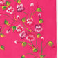 Elegant pink saree for parties featuring vibrant floral embroidery on a rich pink background
