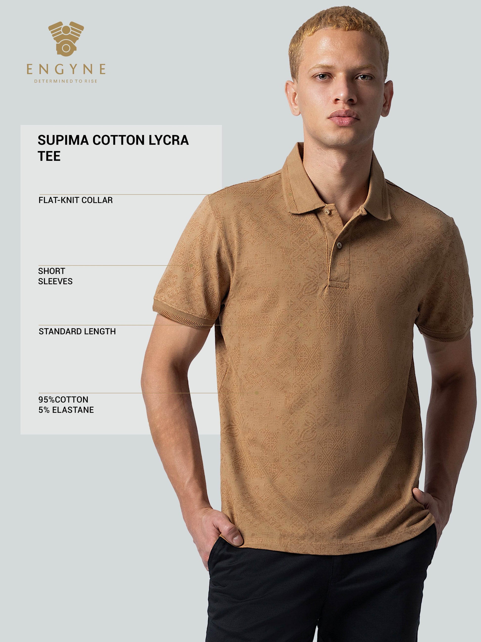 Khaki polo tshirt for men 