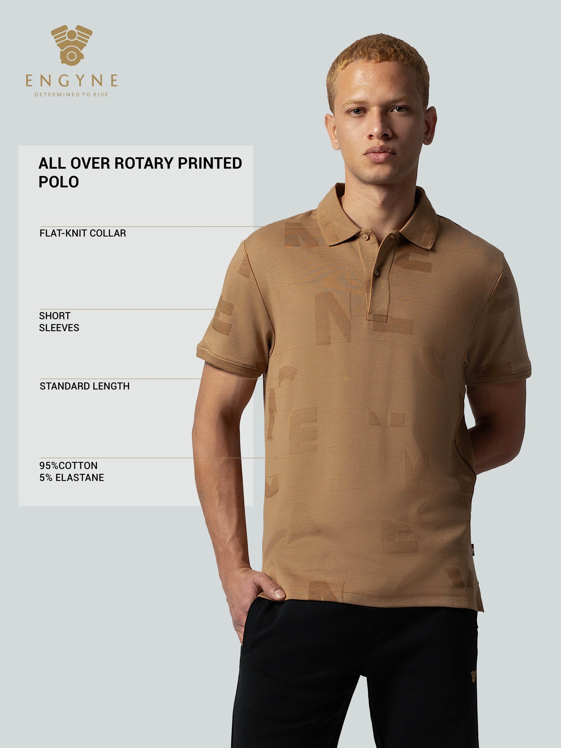 Khaki polo tshirt for men 

