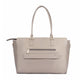 Stylish oversized tote bag in light gray, perfect as a fashionable laptop tote bag with ample storage.