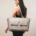 Fashionable laptop tote bag by Stylera with spacious design and multiple pockets for everyday use