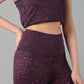 Stylera Burgundy Animal Print Fashionable Leggings for Women with High-Waisted Design