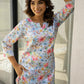 Stylera floral pajama set for women in vibrant colors with a stylish design