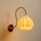 Sozori flower shaped wall light fixture with a gold arm and soft glow for stylish decor