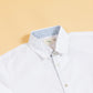 Stylera formal white shirt with contrasting collar and button details for stylish occasions
