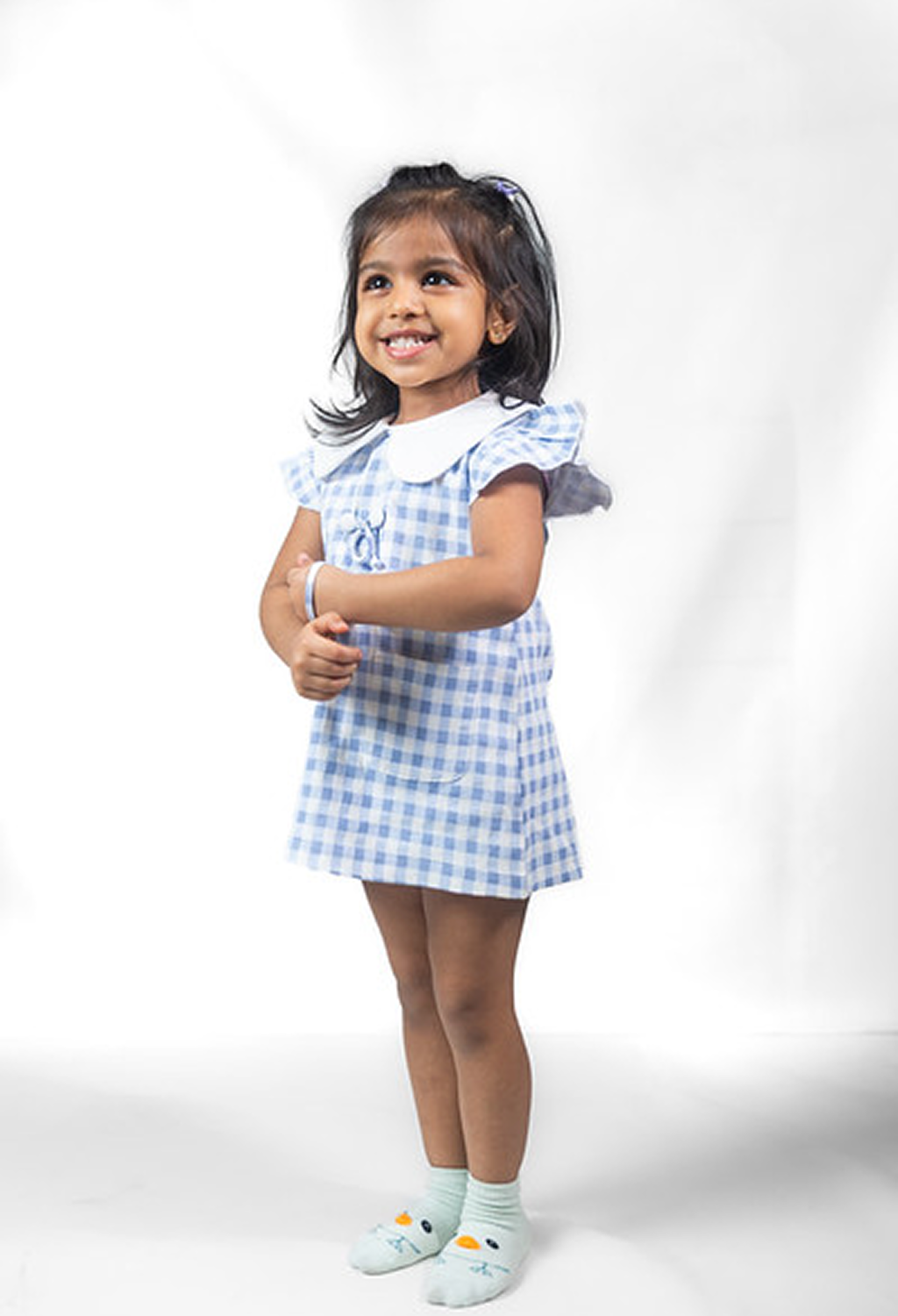 Gingham Picnic Dress Set Born Plus