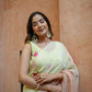 Elegant Stylera Graceful Tints floral saree in soft pastel shades with beautiful floral prints