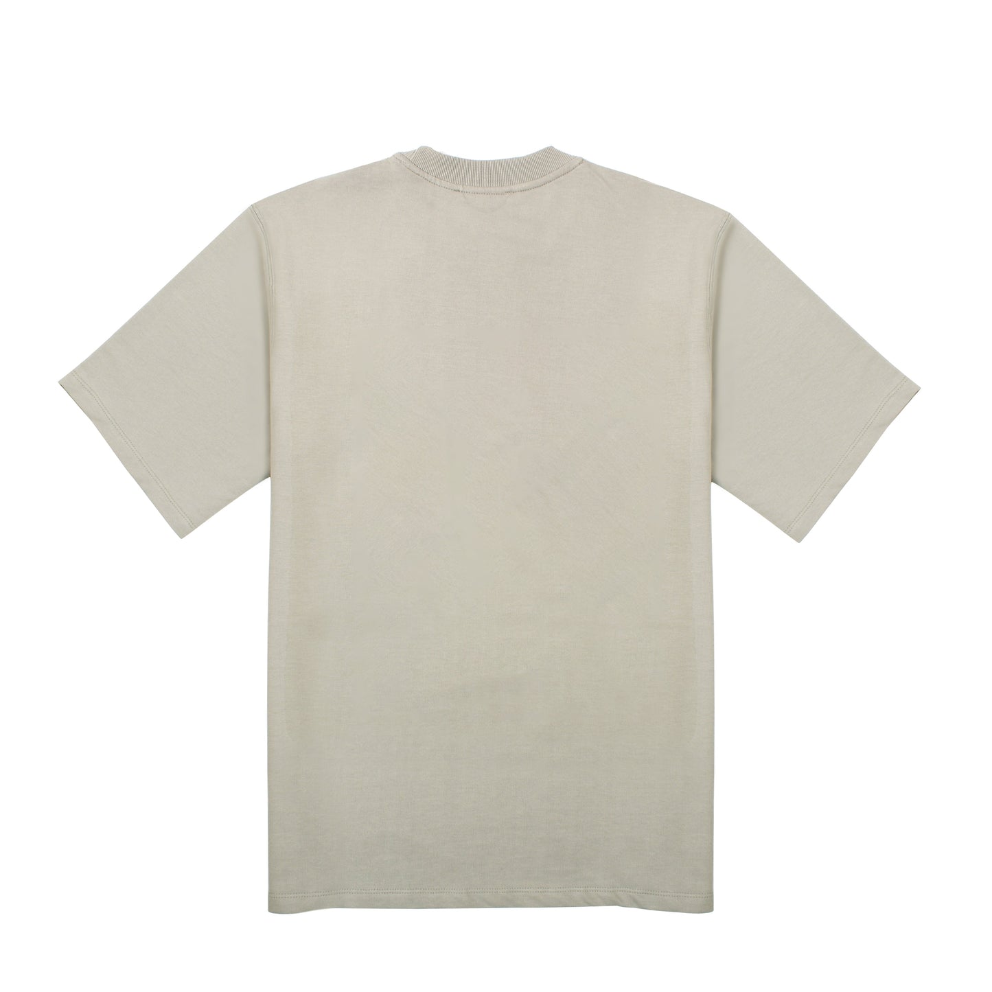 Stylera men's graphic t-shirt for men in neutral beige color, featuring a classic fit and short sleeves