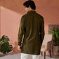 Stylish green Jodhpuri kurta from Stylera with a modern back design and comfortable fit