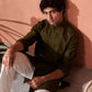 Stylish green Jodhpuri kurta from Stylera, perfect for casual or festive occasions.