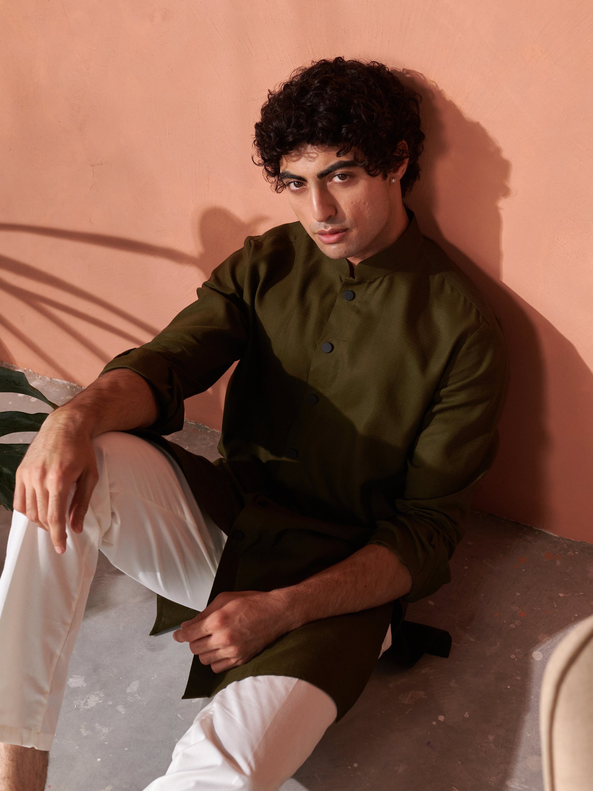 Stylish green Jodhpuri kurta from Stylera, perfect for casual or festive occasions.