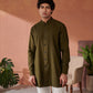 Stylish green Jodhpuri kurta by Stylera with a classic collared design