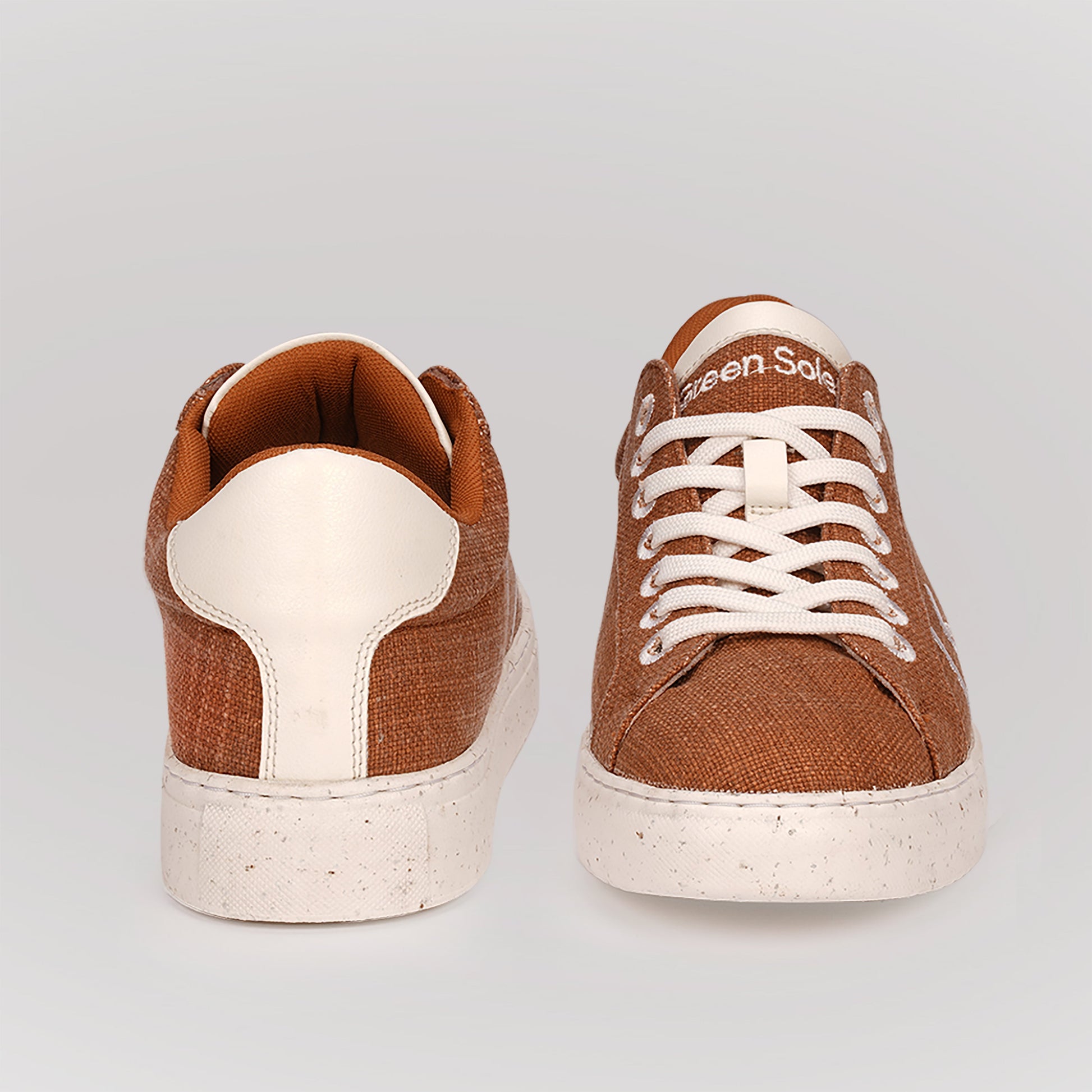 Brown lace up casual sneakers for men by Stylera with a stylish design and comfortable fit