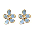Bloomy Blue Pin Earrings JLT11467 Just Lil Things
