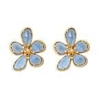 Bloomy Blue Pin Earrings JLT11467 Just Lil Things