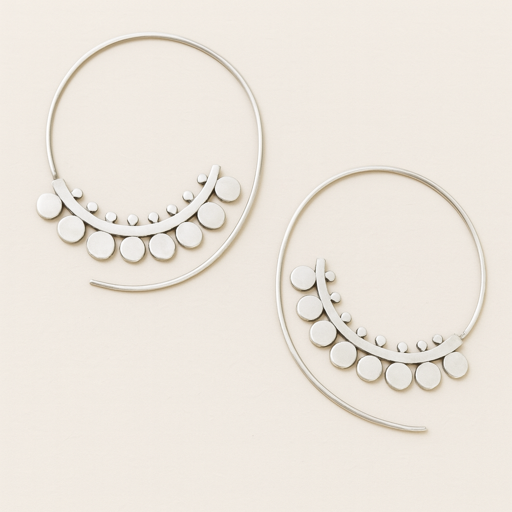 Boho Crescent Hoop Earrings JLT11592 Just Lil Things