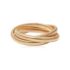 Just Lil Things Artificial Golden Coil Wrap – Flexible Stack Design Bracelets jltb0325 Just Lil Things