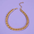 Exaggerated-style-metal-twist-buckle-thick-collarbone-chain-jltn0449 Just Lil Things