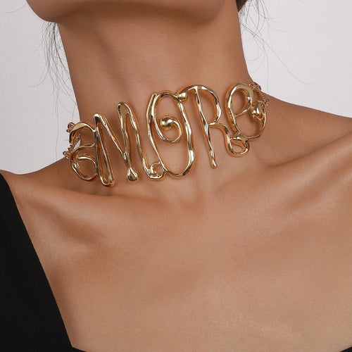 AMORE Statement Necklace JLTN0695 Just Lil Things