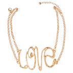 LOVE Statement Necklace JLTN0697 Just Lil Things