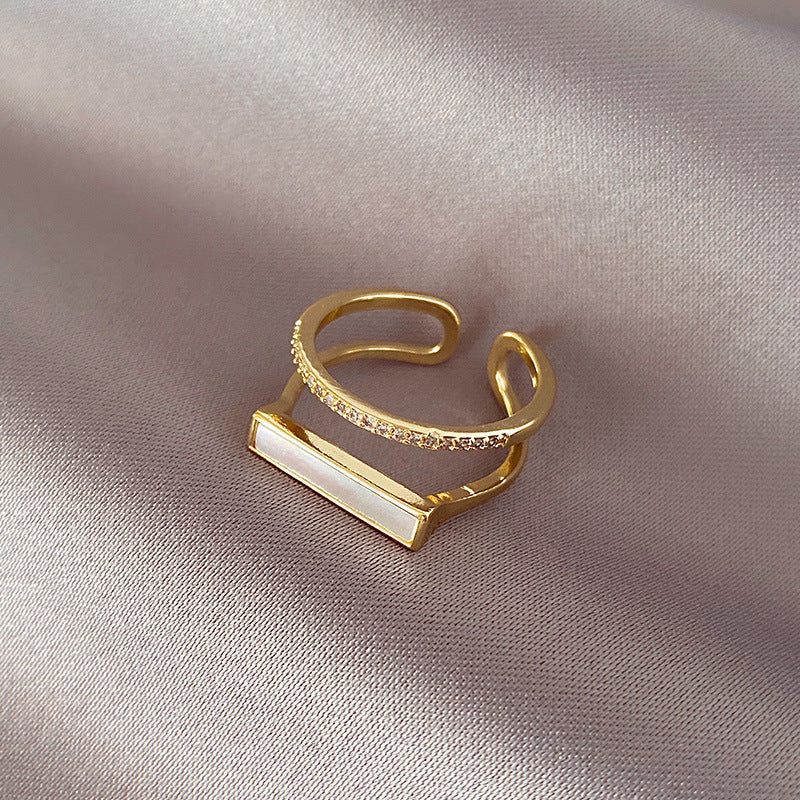 Artificial Dual Bar Adjustable Rings jltr0245 Just Lil Things