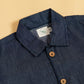 Stylera kids blue denim jacket featuring a button-up design and classic collar