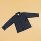 Kids blue denim jacket with button closure and front pockets for stylish comfort
