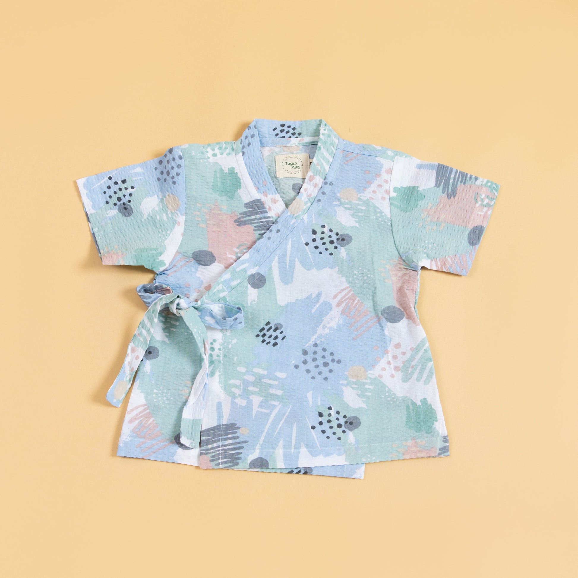 Stylera Kimono Co-ord Set for Kids in Colorful Patterns and Soft Fabric