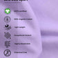 Close-up of soft lavender fabric highlighting features of lavender oversized crop top by Stylera 