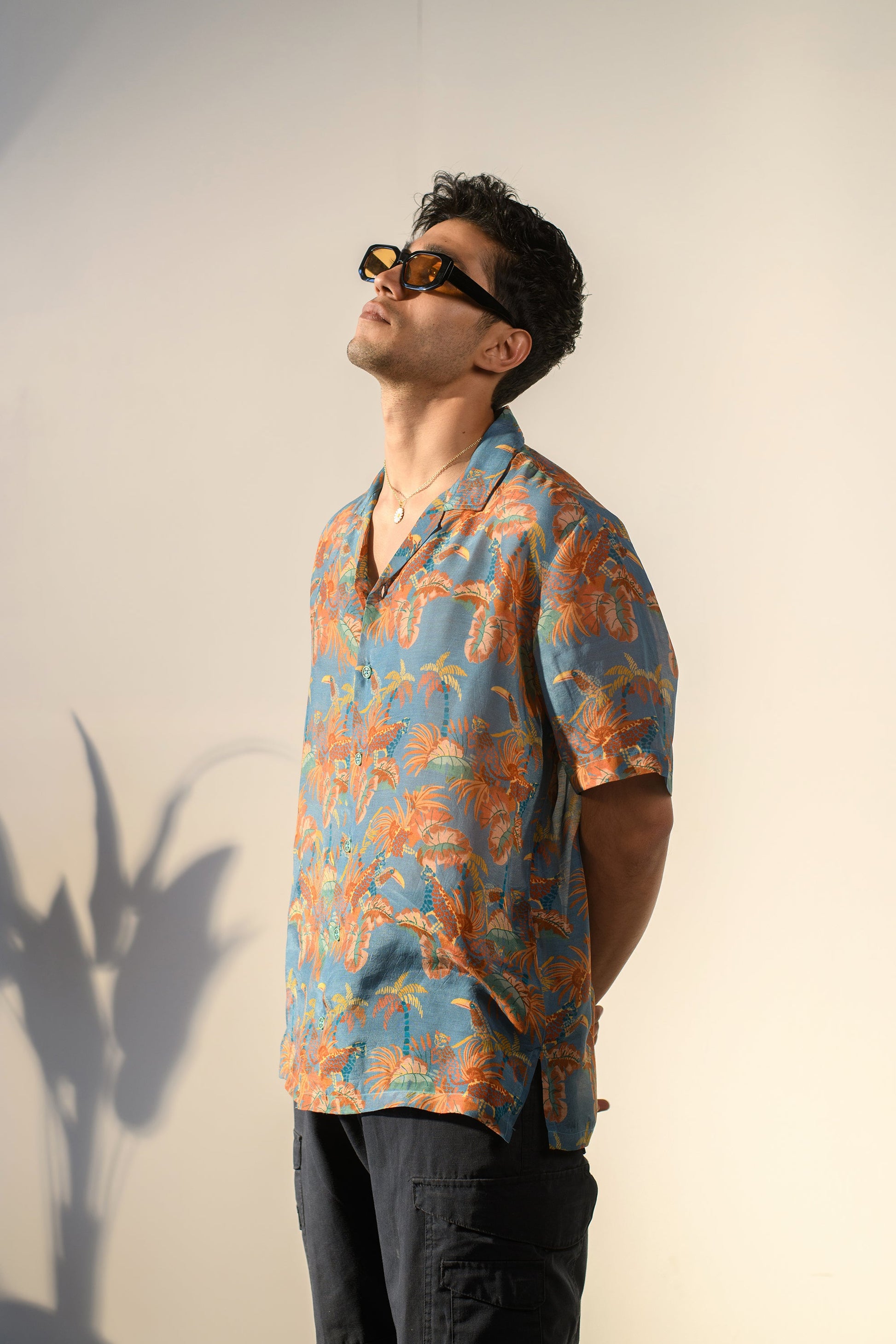 Stylera Leopard Floral Print Shirt in Vibrant Colors for Stylish Casual Wear