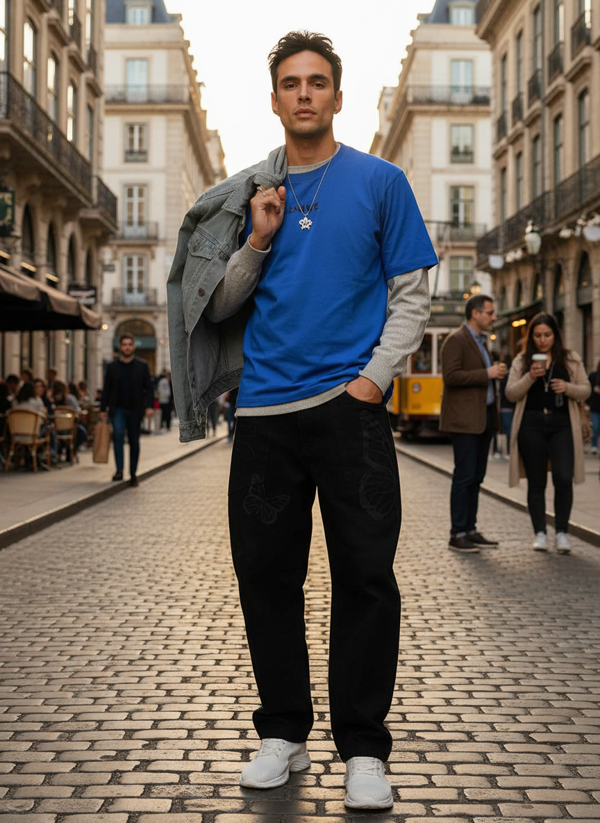 Dark Winged Men's Baggy Fit