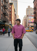 Blush Ribbed Men's Oversized T-shirt B5IVE