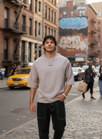 Unbothered Boxy Raglan Oversized Men's T-Shirt B5IVE
