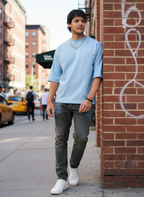 Classic 'Sky-Drift' Oversized Men's T-Shirt B5IVE