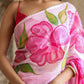 Elegant pink lightweight party wear saree with floral print for festive occasions
