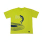 Stylstpls lime green graphic t-shirt oversized featuring a bold silhouette design and inspirational quote