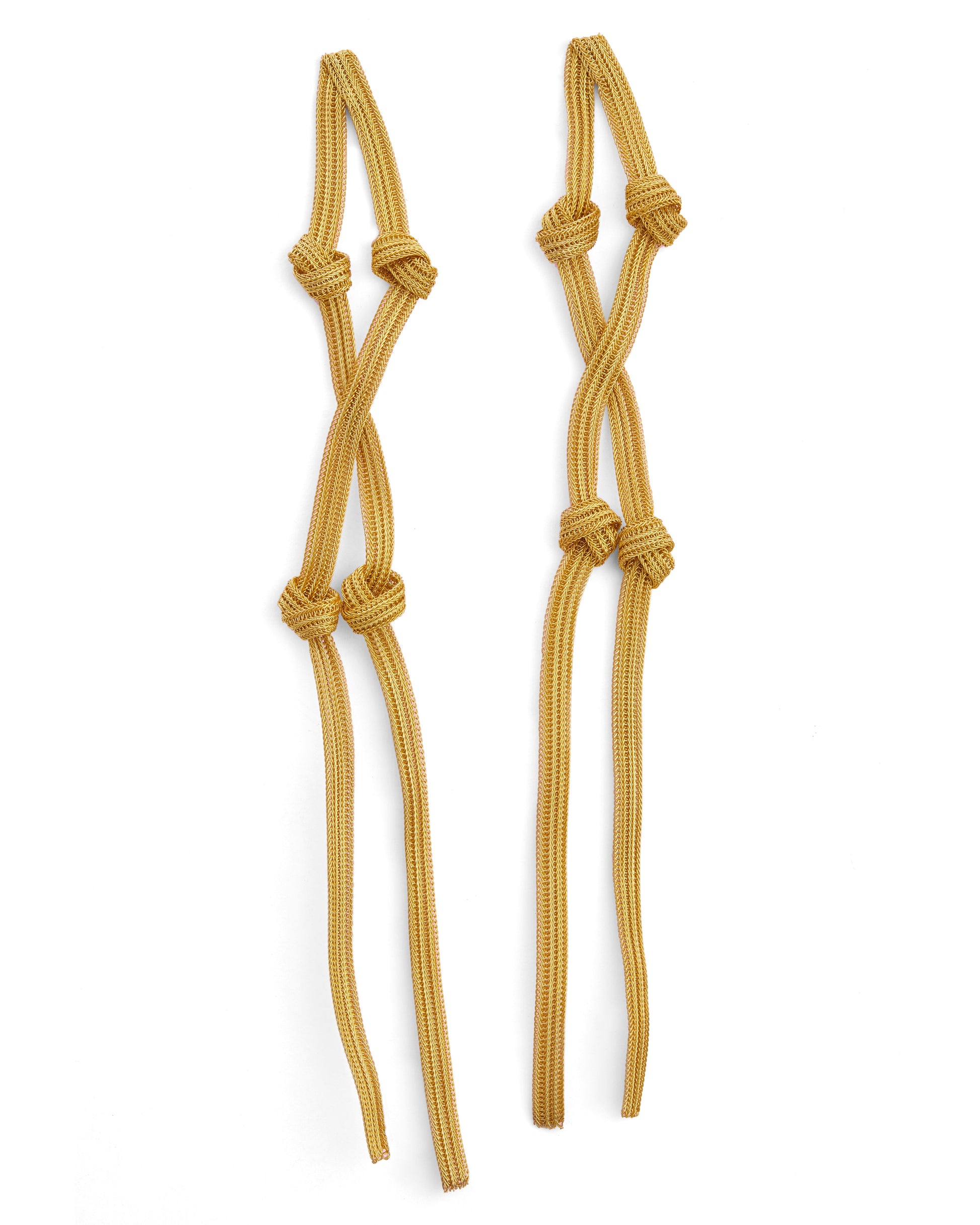 Stylera long boho rope knot dangle earrings long statement gold earrings for women