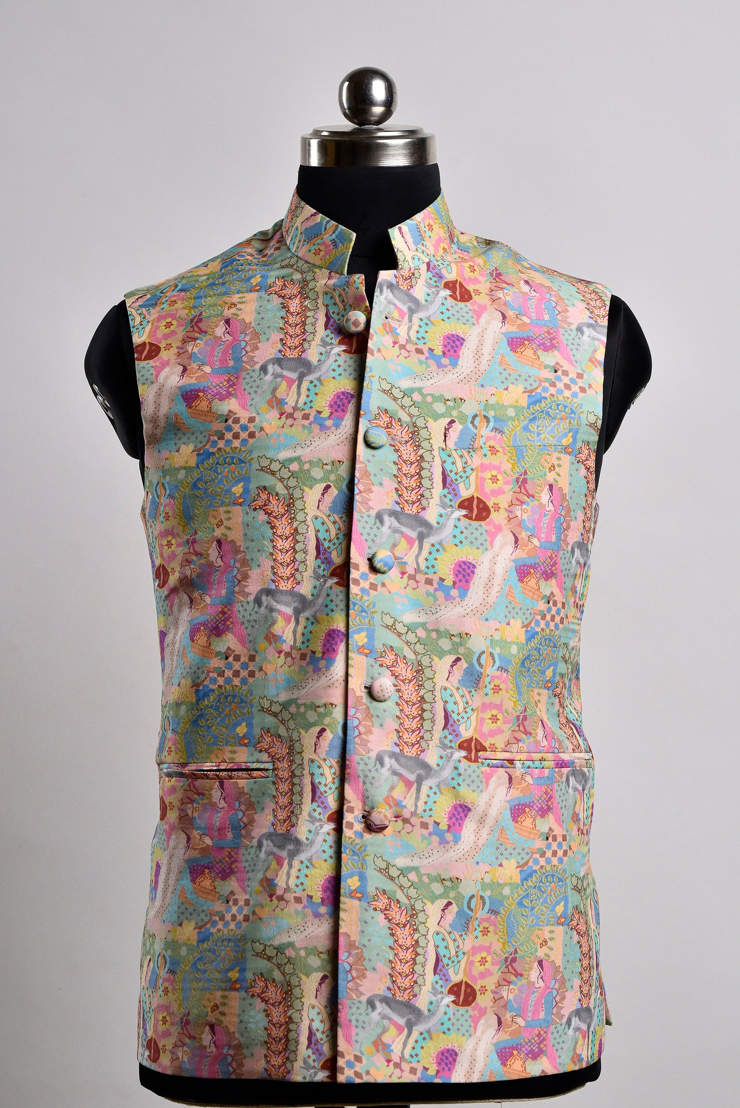 Colorful Stylera luxury bandi vest for weddings with intricate patterns and stylish design